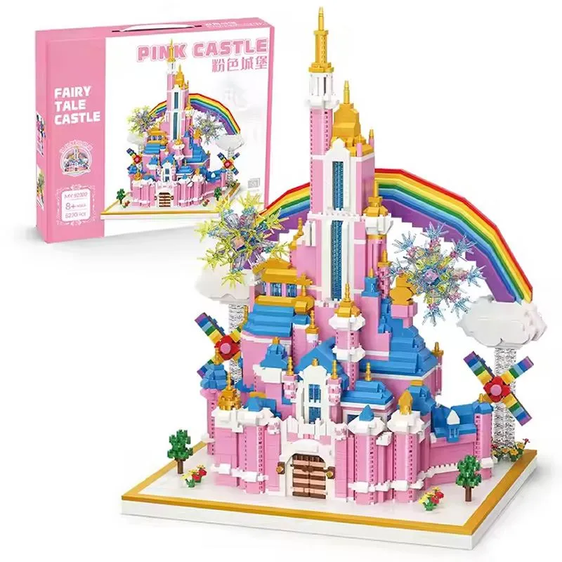 Rainbow Castle Building Blocks Toy